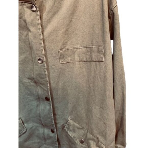 Women' Pellobello Cotton Utility Jacket In Army Khaki / Sage Color Size SP - Picture 3 of 8
